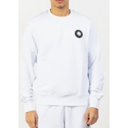 HELVETICA MP - SWEAT COL ROND - ALBAN - WHITE - BLANC